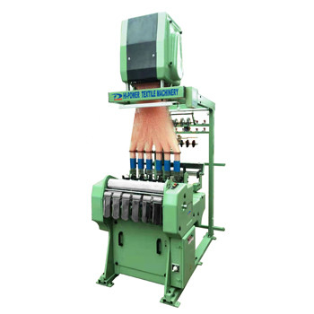 Mesin Pembuat Pita Elastis Loom Elektronik 1200 RPM Webbing Jacquard Weaving Machine