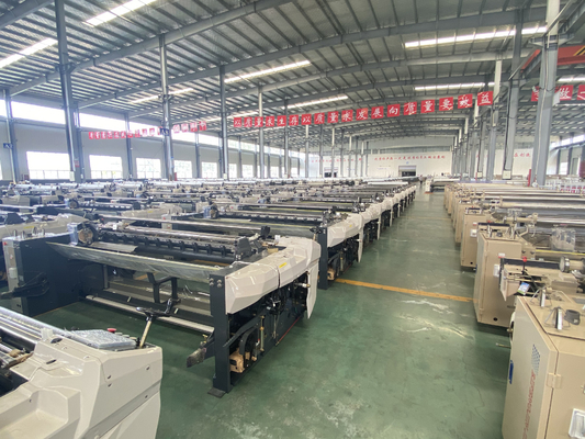 Electronic Water Jet Loom Dobby 380cm Cam 3.8kw Mesin Tenun Kapas