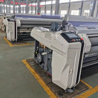 Mesin Tenun Kecil 360cm Double Nozzle Mengambil Water Jet Loom Dobby