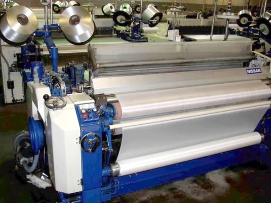 Double Nozzle Dobby Shedding Water Jet Tenun Mesin Tenun Kepadatan Tinggi