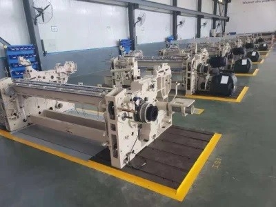 1000 RPM Speed ​​​​Air Jet Looms Double Nozzle Mesin Tenun Kain Katun 200cm